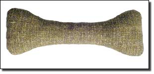 3-1/2 x 10 inch Canvas Dog Bone Toy